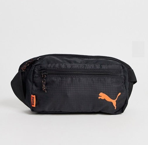 Puma Waist Bag (Black-Orange) - DistriSneaks