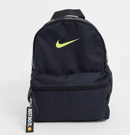 Nike Just do It Mini Backpack (Black-Yellow) - DistriSneaks