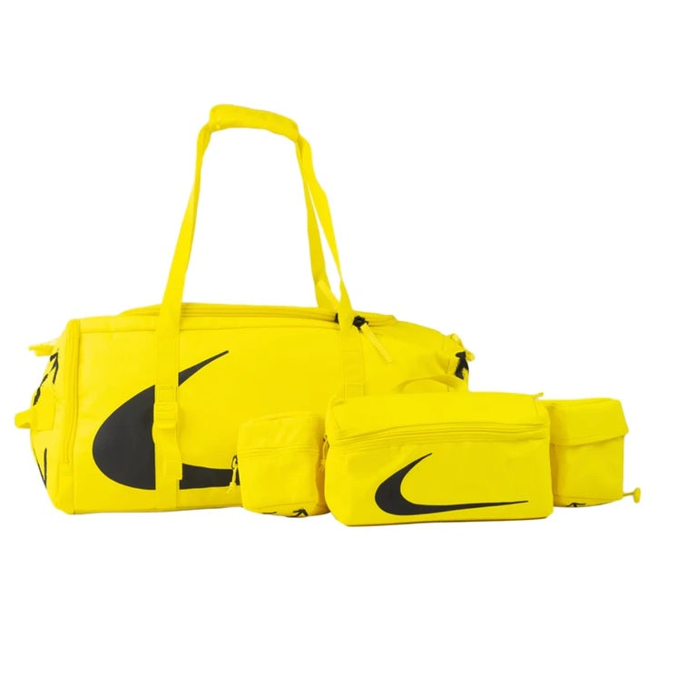 Nike Off White Duffle and Waist Bag Combo Yellow - DistriSneaks